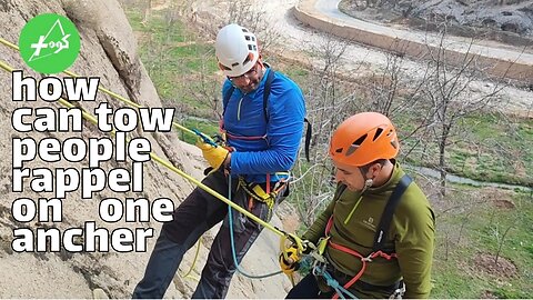 How can tow people rappel on one another?