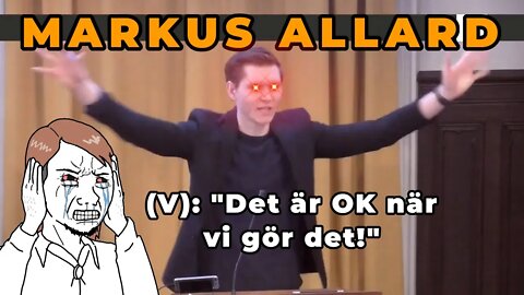 Markus Allard får (V) att lämna salen