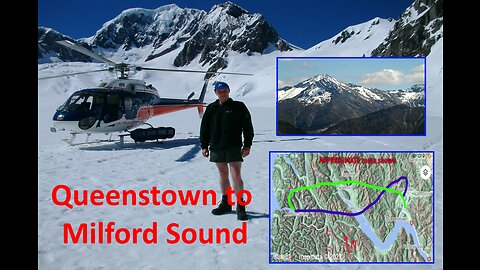 Queenstown to Milford Sound by helicopter. 2002.