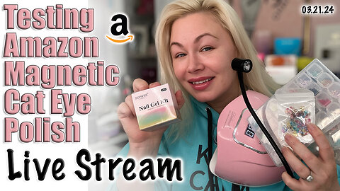 Live Testing Amazon Magnetic Cat Eye Polish | At Home Manicure | Wannabe Beauty Guru