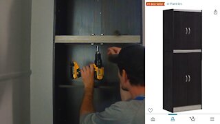Build A Pantry Cabinet From Amazon With Me - Part 2