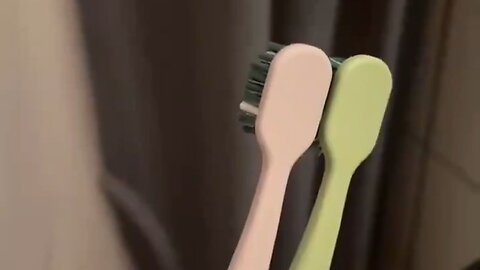 Wife Shows Difference Between Her Toothbrush Compared To Her Husband's