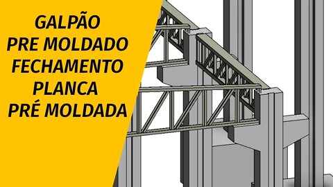 Painel pre moldado galpão famílias Revit Parte 1