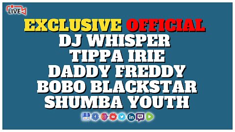 Official DJ Whisper ft Tippa Irie, Daddy Freddy, Bobo Blackstar & Shumba Youth Live Music Session