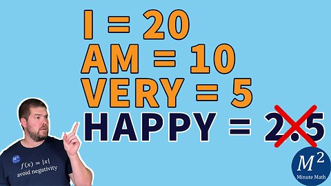 This Puzzle Makes Me Happy | The Answer is NOT 2.5 | Minute Math #puzzle