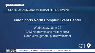 Veteran hiring event coming to Tucson Wednesday, June 22