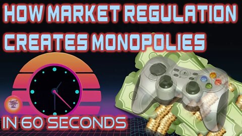 How Market Regulation Creates Monopolies - Explained in 60 seconds. #Shorts