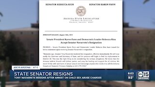 Arizona state Senator Tony Navarrete resigns