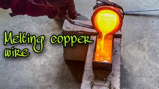 Melting copper wire / #copper melt #devilforgecopper