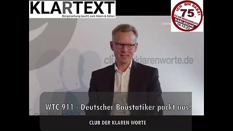 Deutsche Baustatiker pakt aus über 9/11 WTC - Club der klaren Worte (Re-Upload)