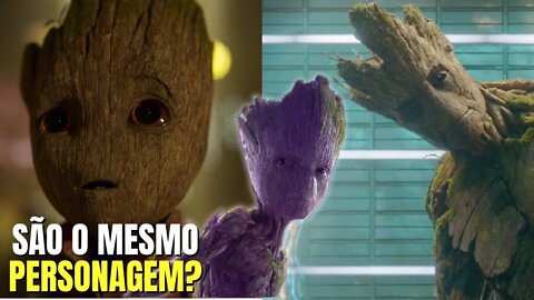 O BABY GROOT É O MESMO PERSONAGEM QUE O GROOT ADULTO? #shorts #guardioesdagalaxia #marvel #mcu