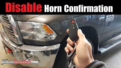 How To turn off HORN CHIRP Dodge Ram Jeep Chrysler | AnthonyJ350