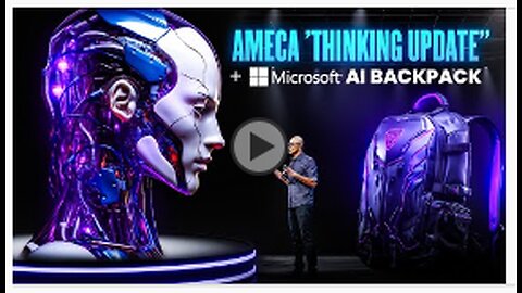 Ameca Robot's 'Free Thinking' Update + Microsoft's AI Backpack Reveal!