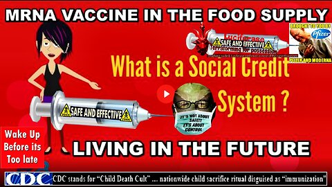 THE VACCINE IS IN THE FOOD SUPPLY - LIVING IN THE FUTURE UNDER THE SOCIAL CREDIT SYSTEM