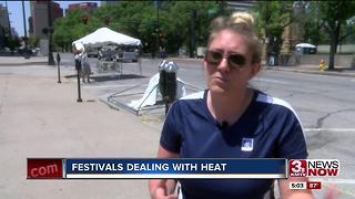 Festivals preparing for hot weekend