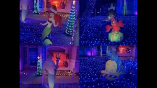 LITTLE MERMAID HOUSE! Valley dad decorates new Disney Christmas light display every year - ABC15 Digital