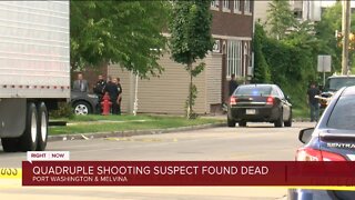 Quadruple shooting, fire suspect found dead in Milwaukee