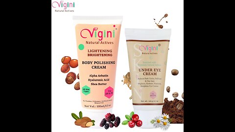 Body Polishing Cream For Glowing skin Naturally & Under Eye Cream For the twinkle in your Eyes.