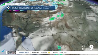 A few showers back in the forecast