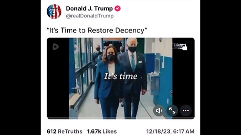 It's time to restore decency!