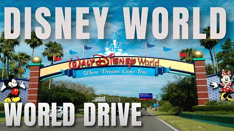 WATCH: Driving Down World Drive to Walt Disney World Parks & Resorts in 4K HD!