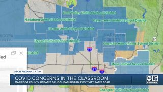 COVID concerns in the classroom as positivity rates increase across the Valley