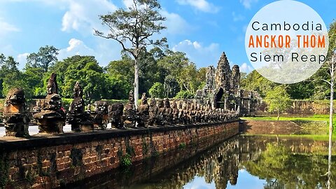 Exploring Angkor Thom - All City Gates and Causeways Siem Reap Cambodia