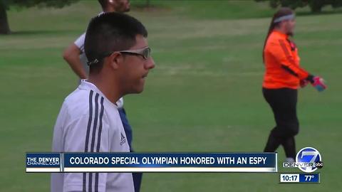 Special Olympics Colorado athlete awarded honorary ESPY for courage