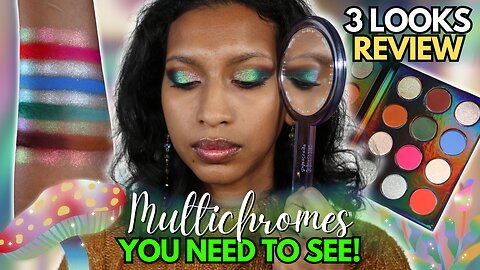 NEW MULTICHROMES You Need To Try! | Black Moxy Trippy Shroom Palette Review & 3 Looks