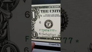 One Dollar Bill sold online for a lot of money!