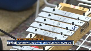Growing kindergarten enrollment numbers due to population growth and all-day class