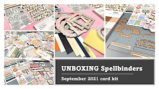 UNBOXING Spellbinders September 2021 card kit