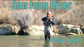 Winter MIDGE Fly Fishing On the San Juan River Tailwater for Trout - McFly Angler Episode 1