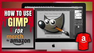 Upload Designs To Merch By Amazon With GIMP | Merch By Amazon Tutorial