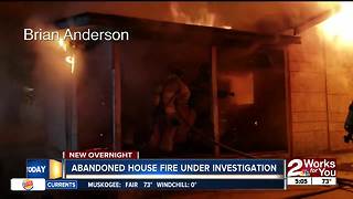 Abandoned house fire under investigation