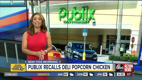 Publix recalls deli popcorn chicken because it may contain plastic pieces
