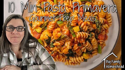 🔥10 Min Pasta Primavera 🔥You Won't Believe The Taste Of This Gourmet Prep Delight