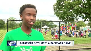 13-year-old CEO gives back to his community