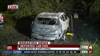Car destroyed by fire in NW Cape Coral overnight