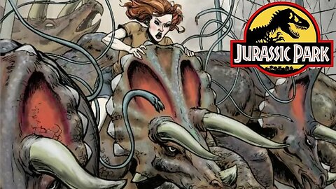 The Triceratops Assault On Jurassic Park - Dangerous Games - Jurassic Park Comics - Part 4