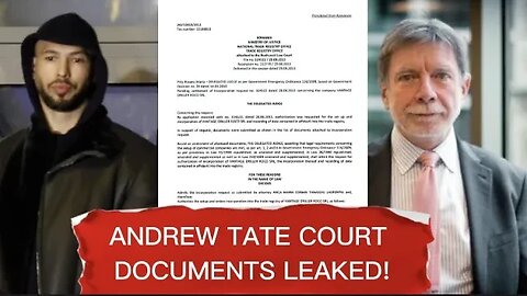 JUDGE LEAKS ANDREW TATE DOCUMENTS, OFFICIAL CHARGES CHARGES,VICE VIDEO WILL BE USED IN COURT!