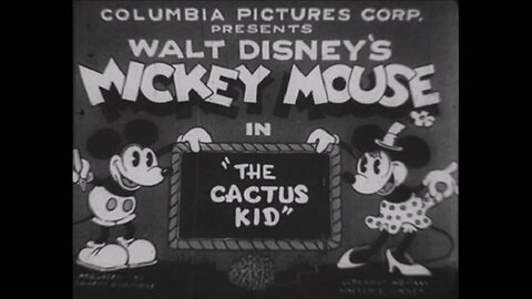 "The Cactus Kid" (1930 Original Black & White Cartoon)