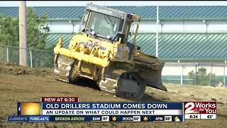 Old Drillers Stadium comes down