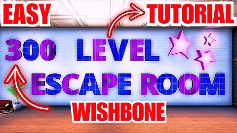 Fortnite 300 Level Escape Room Tutorial! Code: 7340-7259-4813