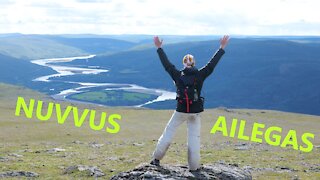 Nuvvus-Ailegas fjeld on Teno river watching over to Norway