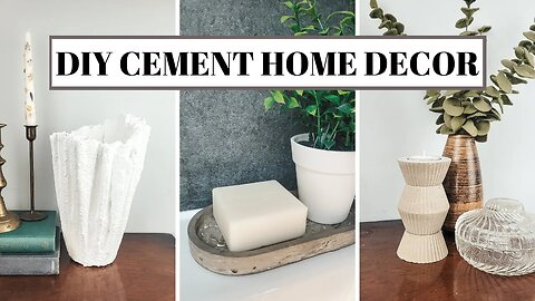 HIGH-END CONCRETE DECOR - Modern Home Decorations Made Out of Cement