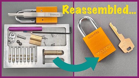 [1494] Reassembling a PacLock 90A-Pro Padlock