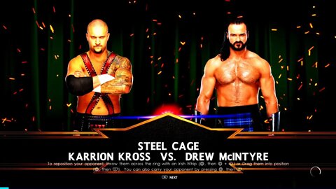 WWE Crown Jewel 2022 Drew McIntyre vs Karrion Kross Steel Cage match