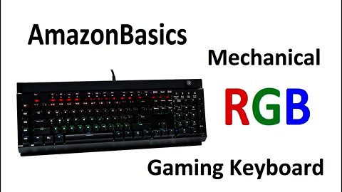 Amazonbasics mechanical keyboard unboxing and review with Outemu mechanical blue switches