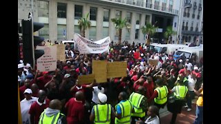 Cash-in-transit industry members take their demands to WCape provincial parliament (BMG)